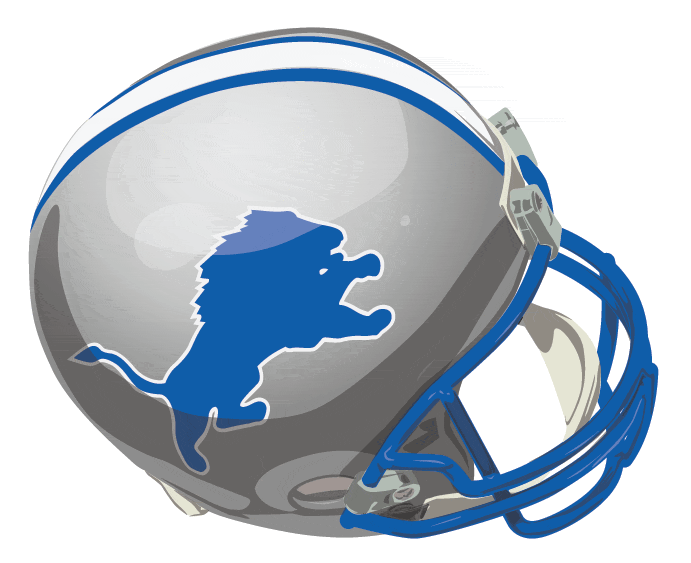 Detroit Lions 1983-2002 Helmet Logo fabric transfer